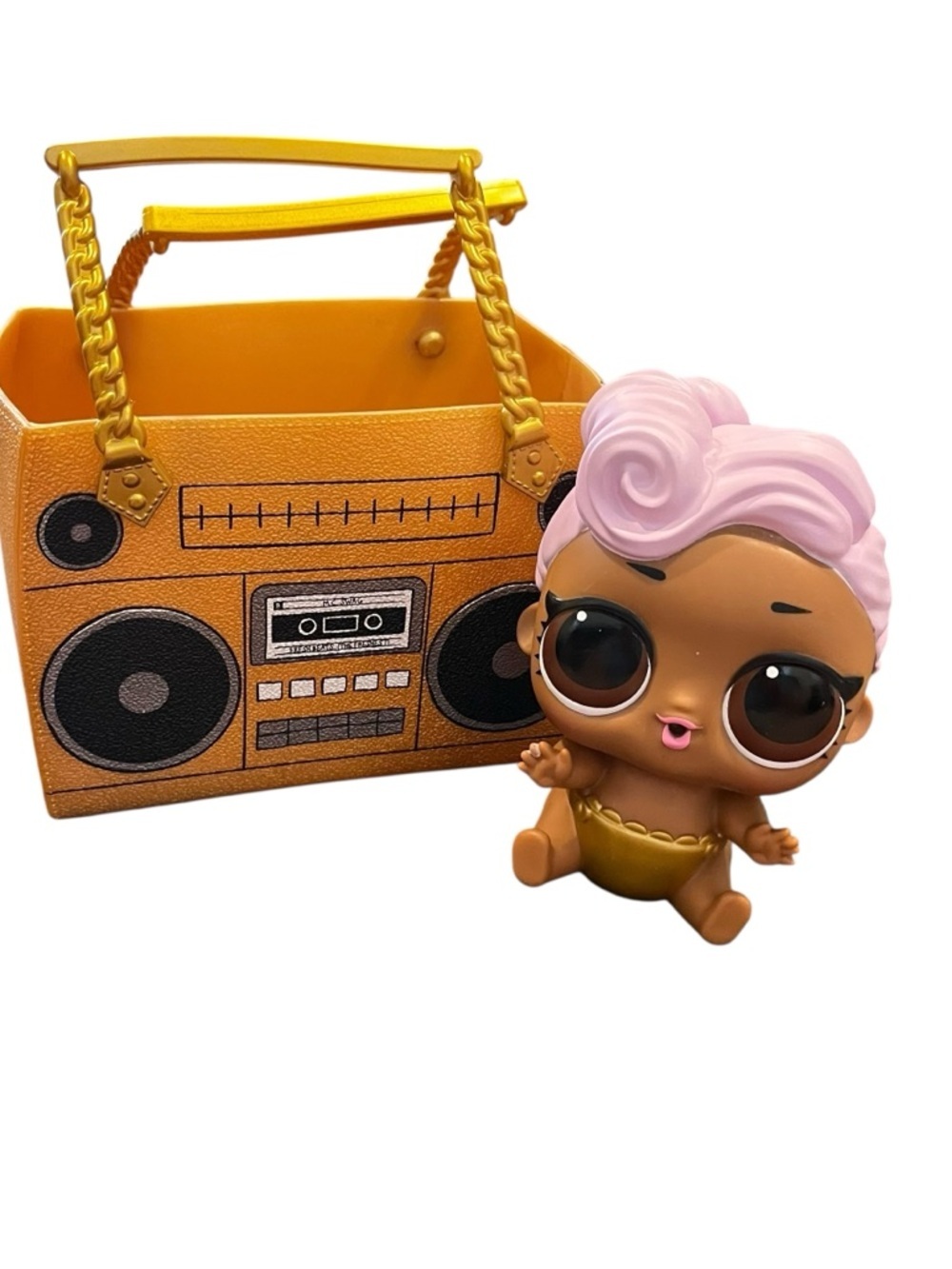 lol surprise omg giant baby doll with boombox bag purse Lil D.J. Ooh la la